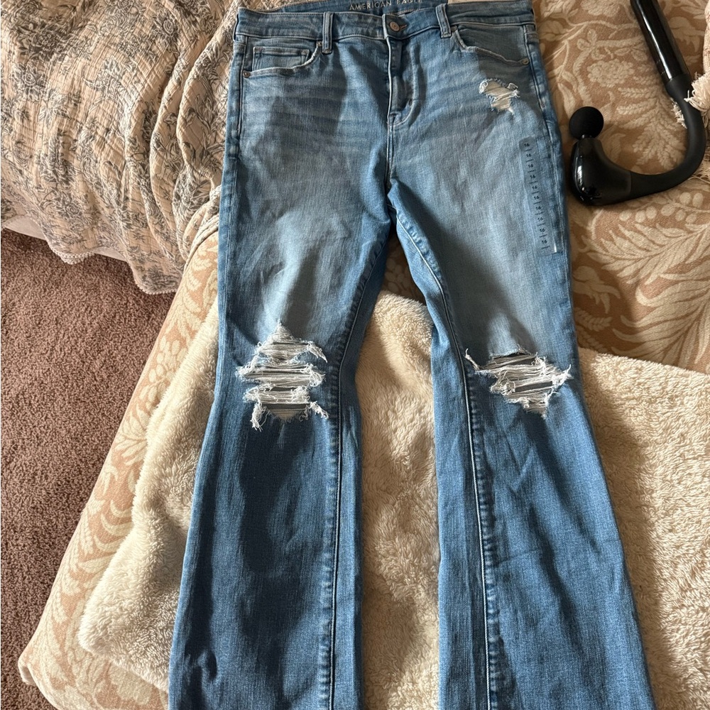 American Eagle Outfitters Blue skinny kick Jeans